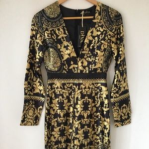 Diva London satin jumpsuit size S